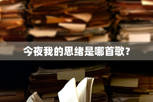 今夜我的思绪是哪首歌？