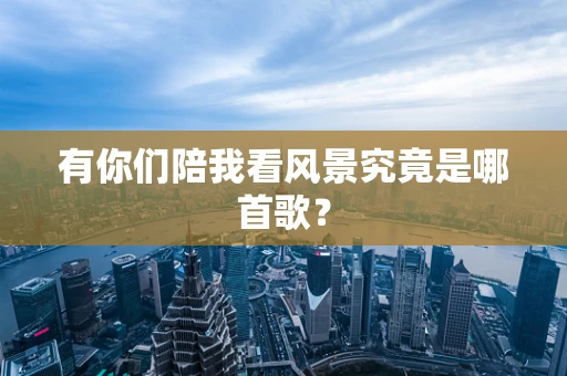有你们陪我看风景究竟是哪首歌？
