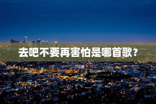 去吧不要再害怕是哪首歌？