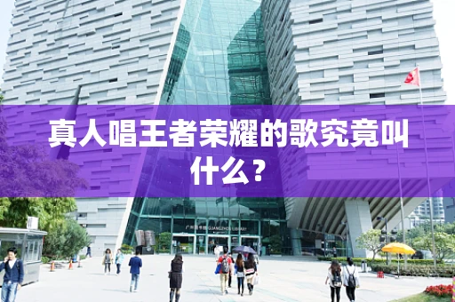 真人唱王者荣耀的歌究竟叫什么？