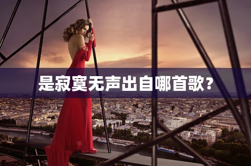 是寂寞无声出自哪首歌？