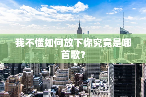 我不懂如何放下你究竟是哪首歌？