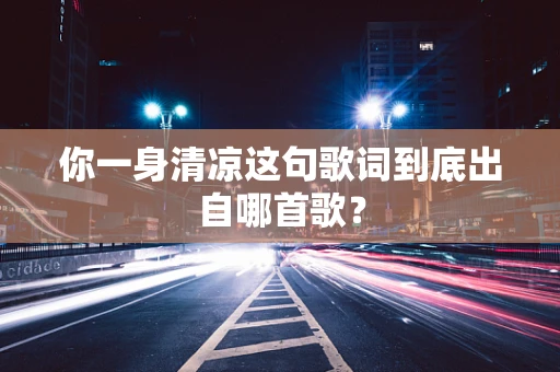 你一身清凉这句歌词到底出自哪首歌？
