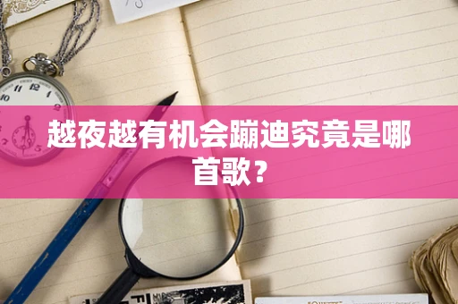 越夜越有机会蹦迪究竟是哪首歌？