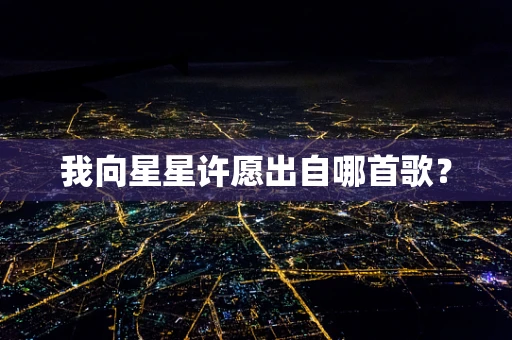 我向星星许愿出自哪首歌？