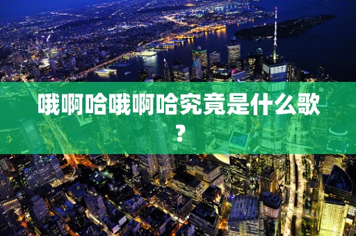 哦啊哈哦啊哈究竟是什么歌？