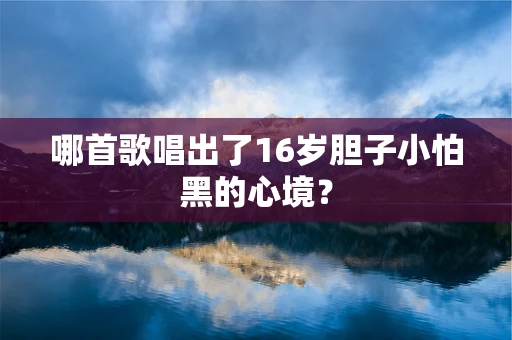 哪首歌唱出了16岁胆子小怕黑的心境？
