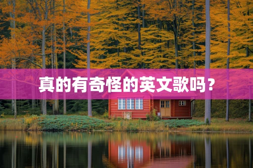 真的有奇怪的英文歌吗？