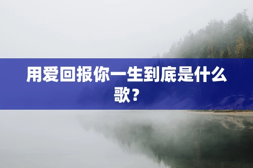 用爱回报你一生到底是什么歌？