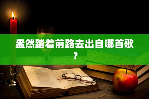 盎然踏着前路去出自哪首歌？