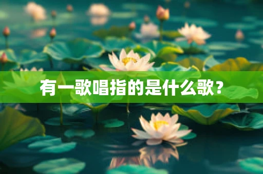 有一歌唱指的是什么歌？
