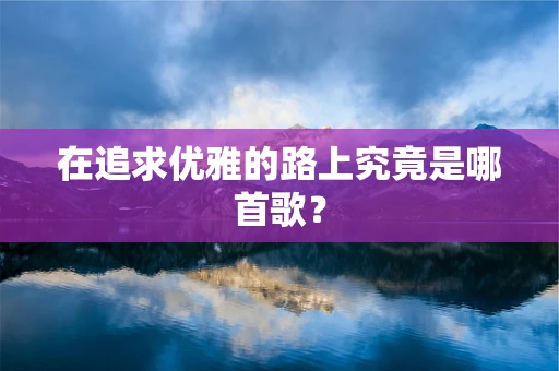 在追求优雅的路上究竟是哪首歌？