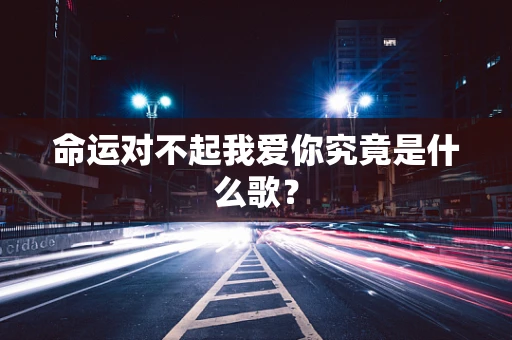 命运对不起我爱你究竟是什么歌？