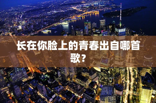 长在你脸上的青春出自哪首歌？