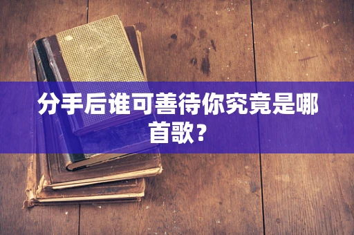 分手后谁可善待你究竟是哪首歌？
