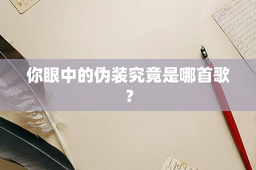 你眼中的伪装究竟是哪首歌？