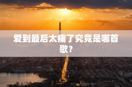 爱到最后太痛了究竟是哪首歌？