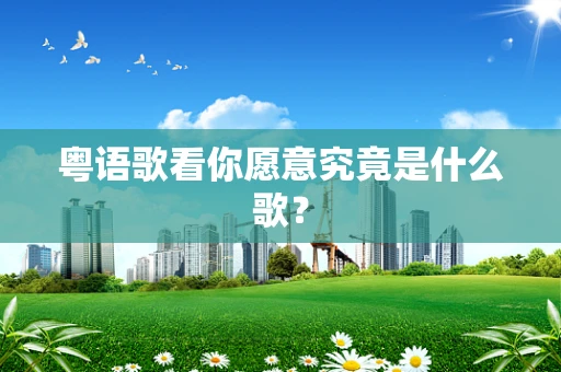粤语歌看你愿意究竟是什么歌？