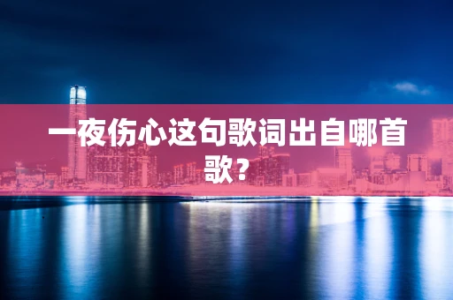 一夜伤心这句歌词出自哪首歌？