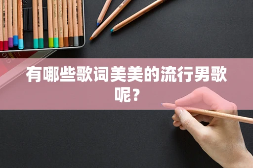 有哪些歌词美美的流行男歌呢？