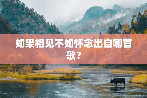 如果相见不如怀念出自哪首歌？