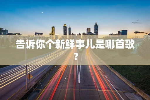 告诉你个新鲜事儿是哪首歌？