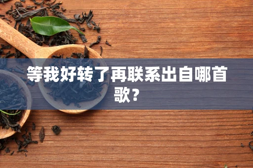 等我好转了再联系出自哪首歌？