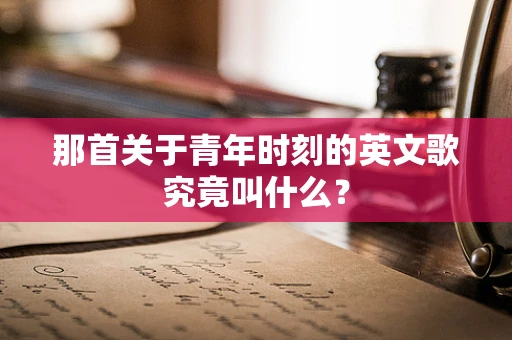 那首关于青年时刻的英文歌究竟叫什么？