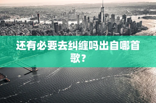 还有必要去纠缠吗出自哪首歌？