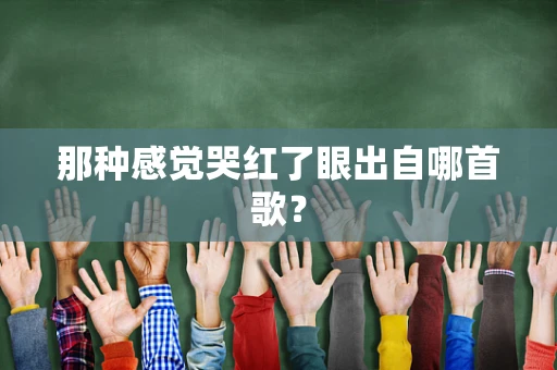 那种感觉哭红了眼出自哪首歌？