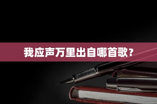 我应声万里出自哪首歌？