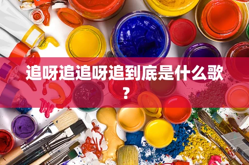 追呀追追呀追到底是什么歌？