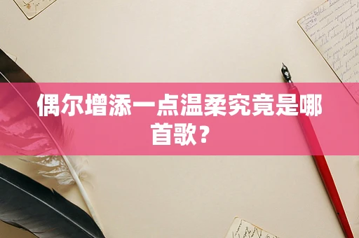 偶尔增添一点温柔究竟是哪首歌？
