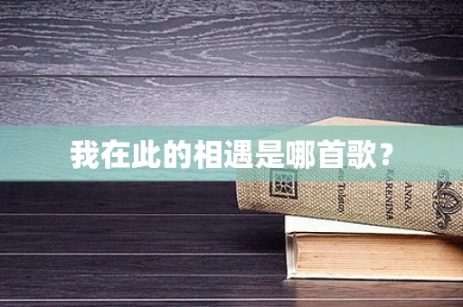 我在此的相遇是哪首歌？