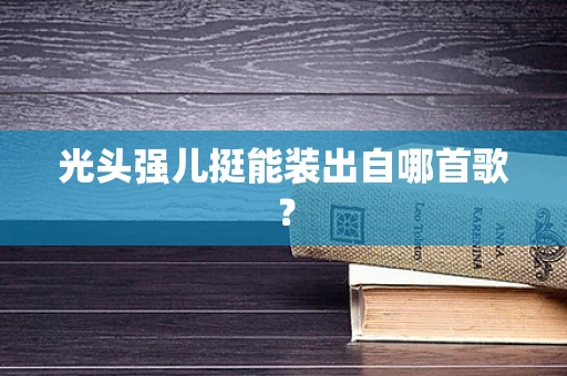 光头强儿挺能装出自哪首歌？