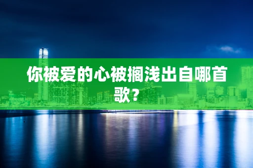 你被爱的心被搁浅出自哪首歌？