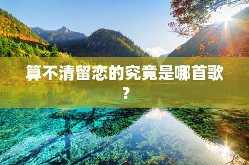 算不清留恋的究竟是哪首歌？
