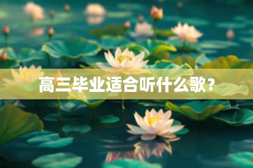 高三毕业适合听什么歌？