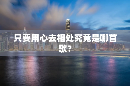 只要用心去相处究竟是哪首歌？