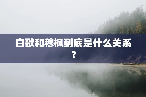 白歌和穆枫到底是什么关系？