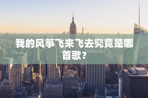 我的风筝飞来飞去究竟是哪首歌？