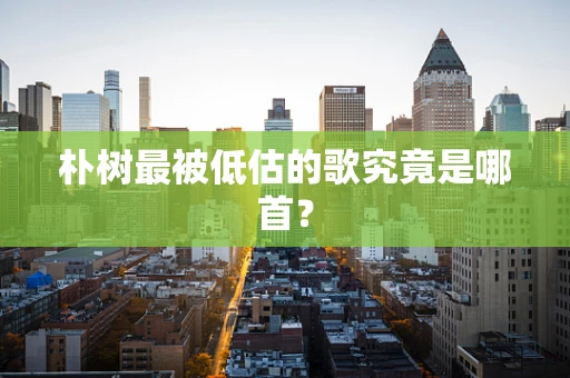 朴树最被低估的歌究竟是哪首？