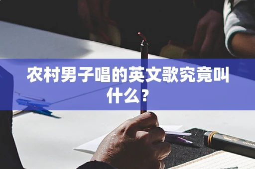 农村男子唱的英文歌究竟叫什么？