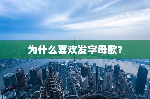 为什么喜欢发字母歌？