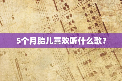 5个月胎儿喜欢听什么歌？
