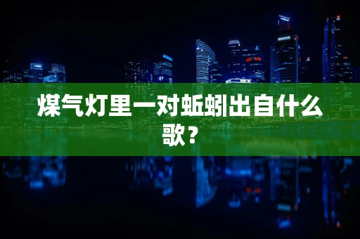 煤气灯里一对蚯蚓出自什么歌？