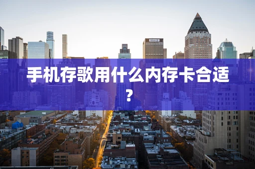 手机存歌用什么内存卡合适？