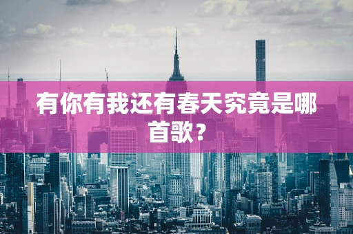 有你有我还有春天究竟是哪首歌？