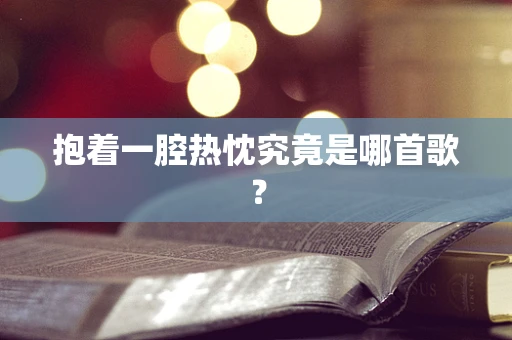 抱着一腔热忱究竟是哪首歌？