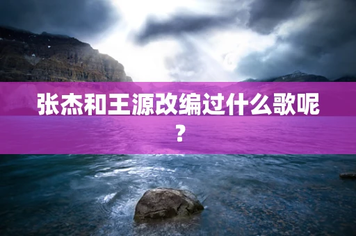 张杰和王源改编过什么歌呢？